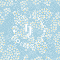 Load image into Gallery viewer, Blue Petal Fabric Lanyard