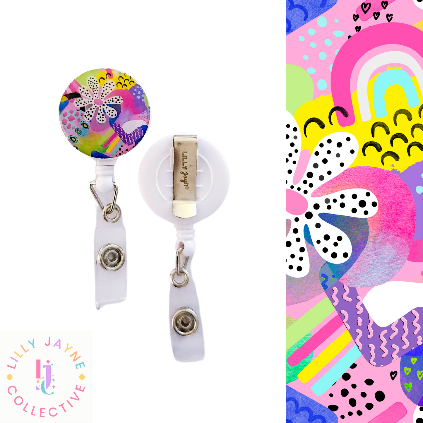 Colour Me Happy ID Reel Badge