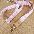 Load image into Gallery viewer, Retro Wild Flower Fabric Lanyard