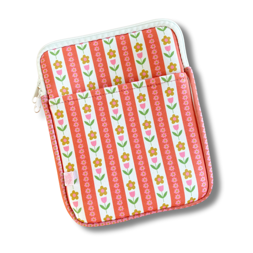 Ellē Nicole E-reader / Tablet Sleeve / Book Sleeve - Tulip Stripes by Ellē Nicole