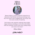Load image into Gallery viewer, Text and image of a woman with 'Miss Allen' branding on a light purple background