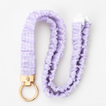 Load image into Gallery viewer, Purple Gingham- Scrunchie Lanyard – Stretchy, Safe & Cute (49cm + Stretch)
