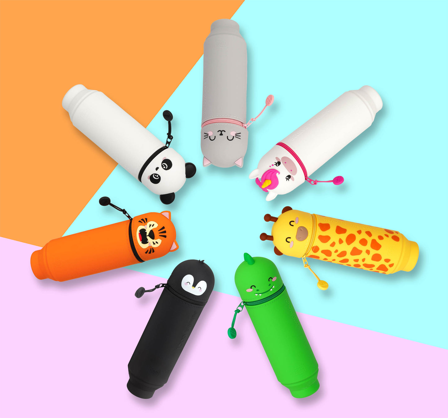 Legami - 2-in-1 Silicone Pencil Case - Kawaii - Bee