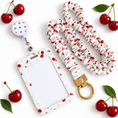 Load image into Gallery viewer, Cherry ID reel badge & ID Holder combo | Healthcare | Educators | Office