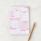 Fleurs on Sunday - Cute Book Review Notepad | A5 Notepad