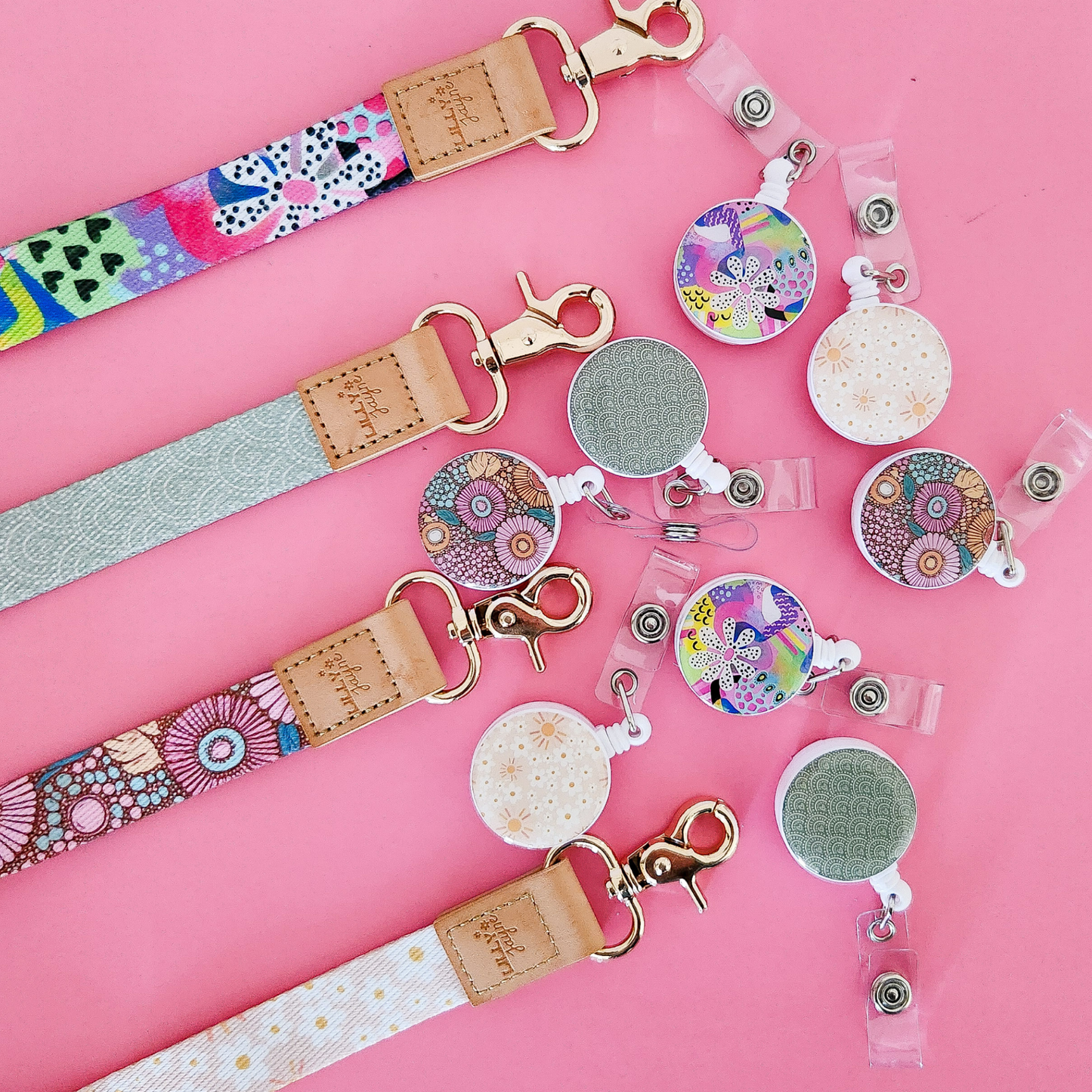 Colour Me Happy Fabric Lanyard