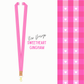 Sweetheart Gingham Fabric Lanyard