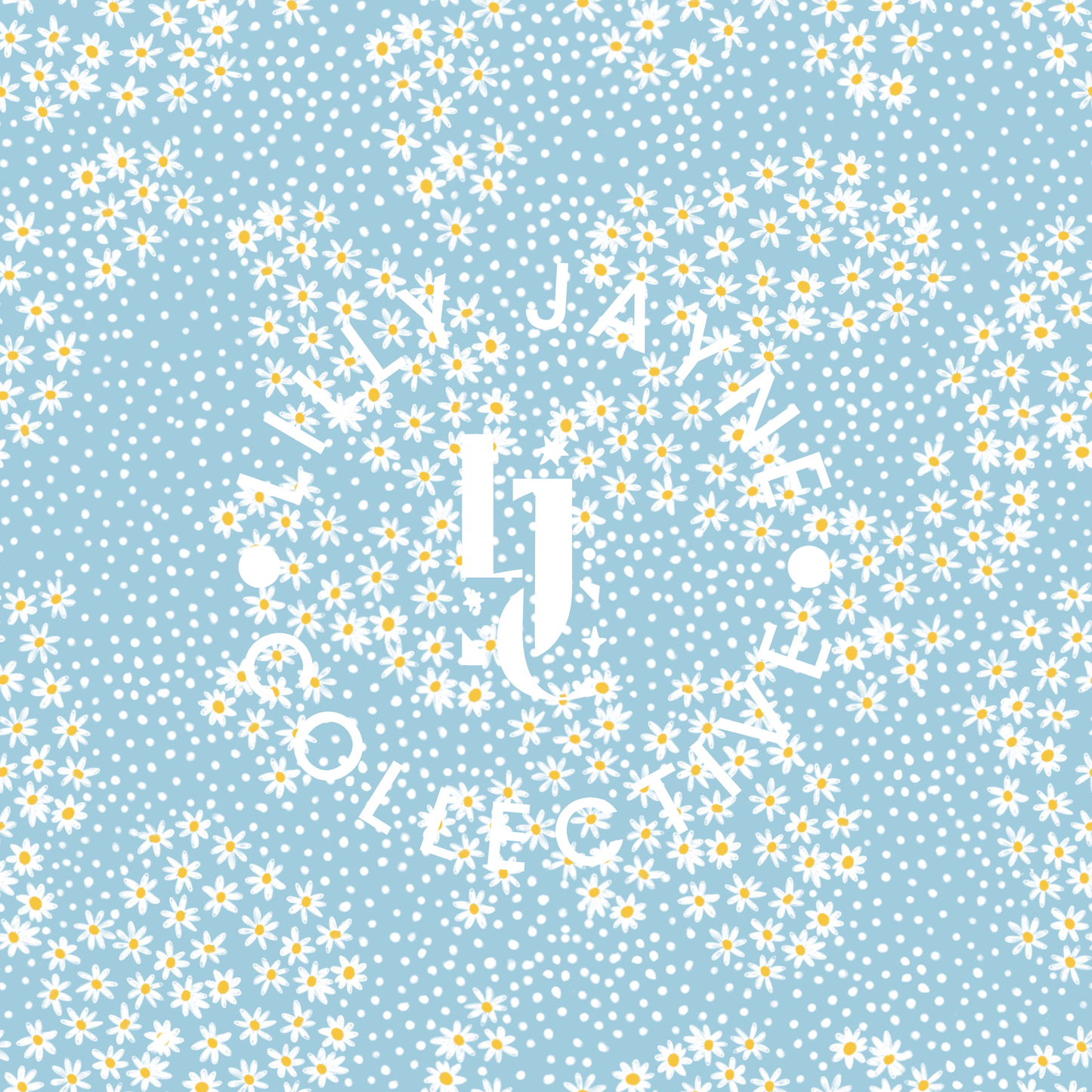 Blue Petal Fabric Lanyard
