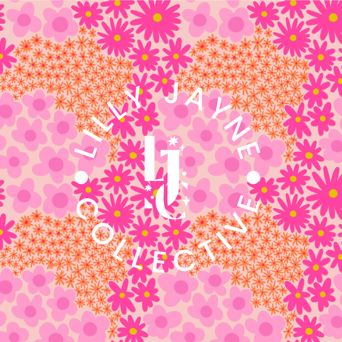 Pink Sunset Fabric Lanyard