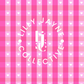 Sweetheart Gingham Fabric Lanyard
