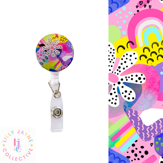 Colour Me Happy ID Reel Badge