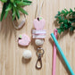 Pink Apple Teacher Lanyard