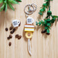 Coffee Teach Repeat Teacher Keyring