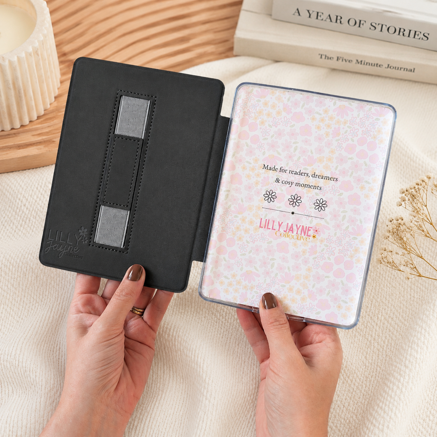 Kindle & Kobo Inserts | Matte Laminated E-Reader Insert - Pink Stripe