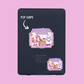 Black phone grip with 'Summer Bookish Weekend' design on a pink background