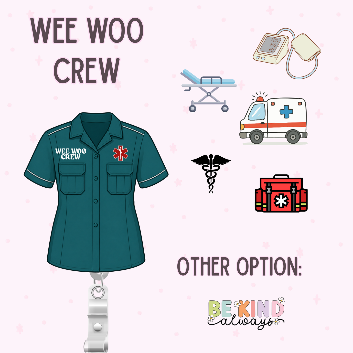 * PRE-ORDER * Paramedic Shaker Reel Badge | Ambulance ID Badge Reel