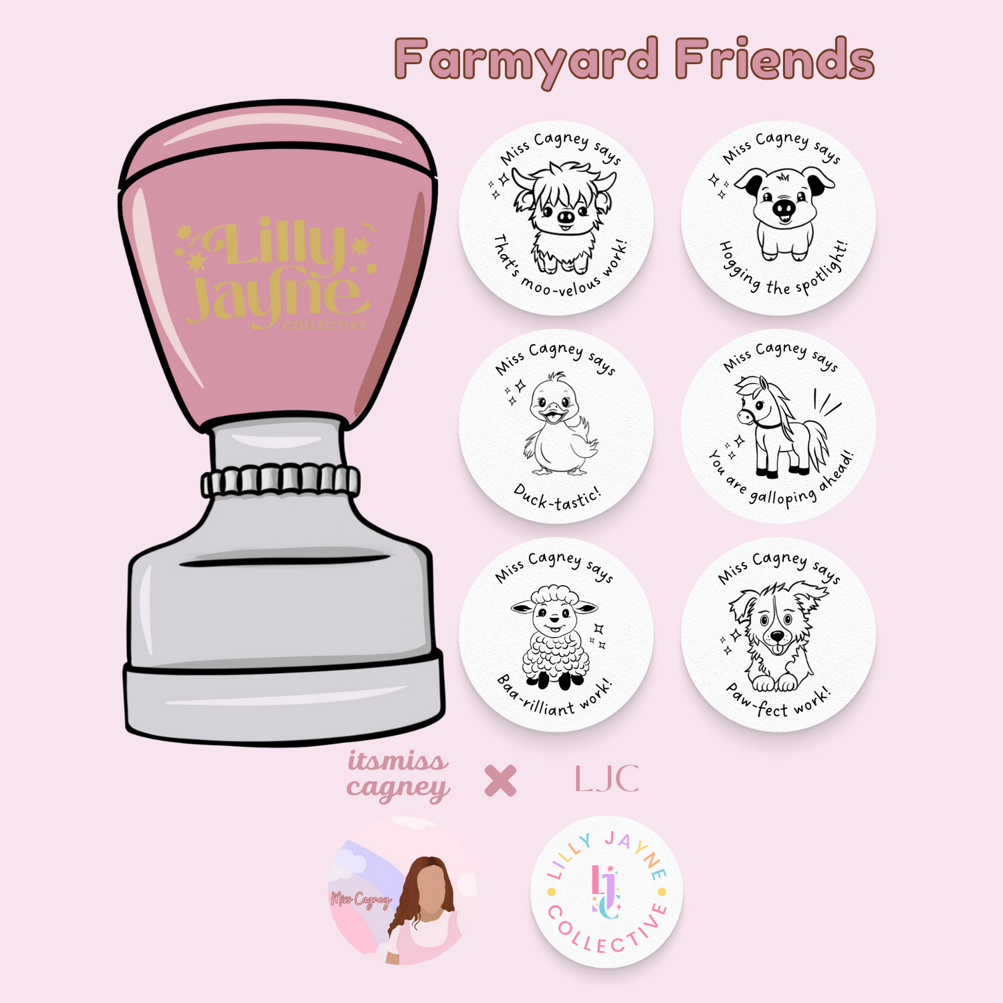 Paw-fect work! Personalised Teacher Stamp -Dog