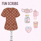 Fun Scrubs Shaker Badge Reel | Retractable ID Badge Holder