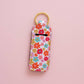 Lip Balm Keychain Holder - Retro Floral