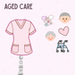 Aged Care Shaker Badge Reel | Retractable ID Badge Holder