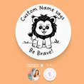 Load image into Gallery viewer, Be Brave! Personalised Teacher Stamp - Lion
