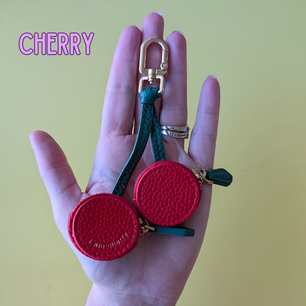 🍓🍋 Mini Fruit Coin / AirTag Keychain