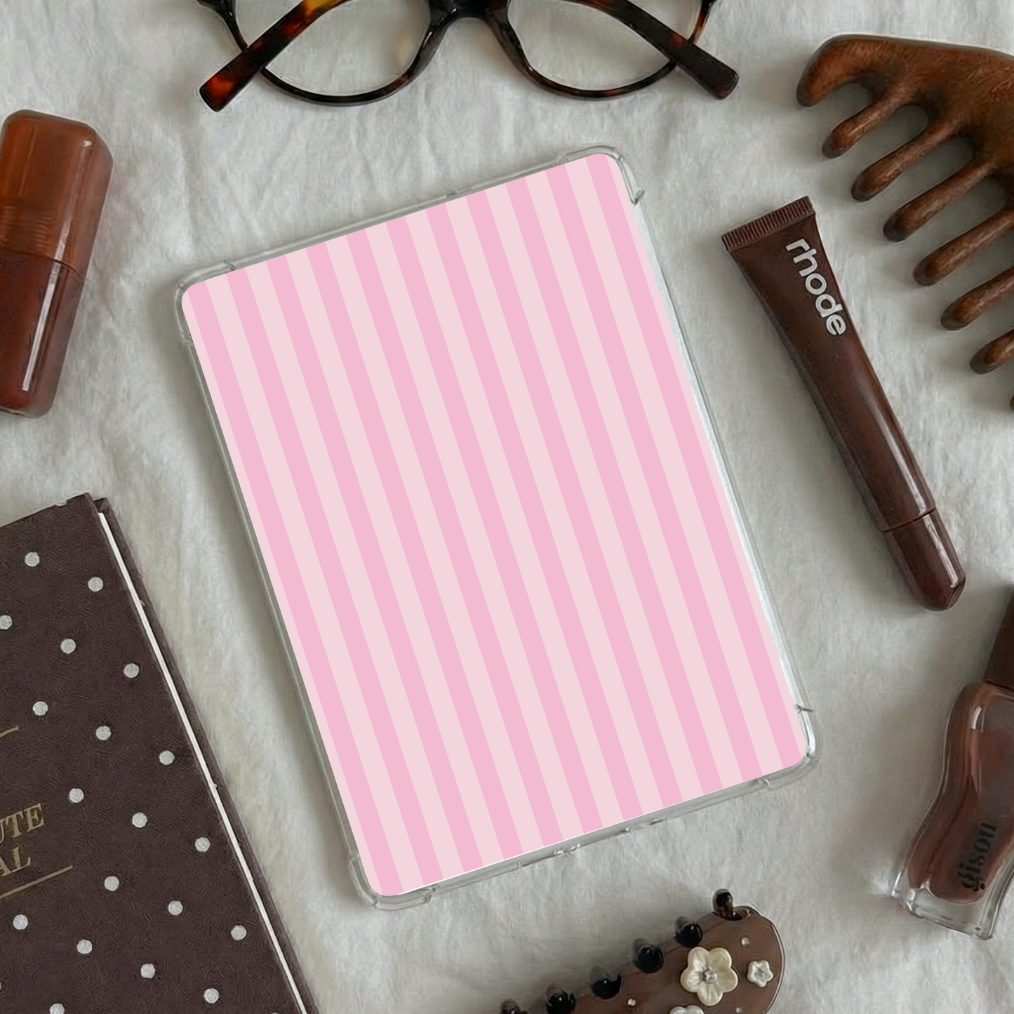 Kindle & Kobo Inserts | Matte Laminated E-Reader Insert - Pink Stripe