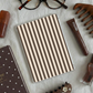 Kindle & Kobo Inserts | Matte Laminated E-Reader Insert - Brown & Beige Stripe