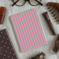 Kindle & Kobo Inserts | Matte Laminated E-Reader Insert - Pink  & Green Stripe