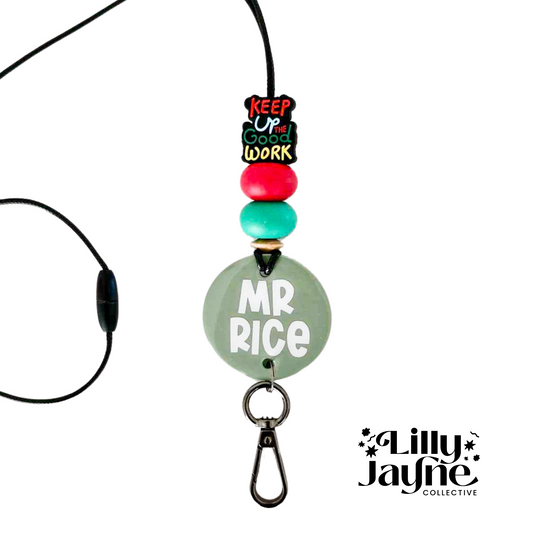 Teacher Personalised Lanyard - Keep Up The Good Work