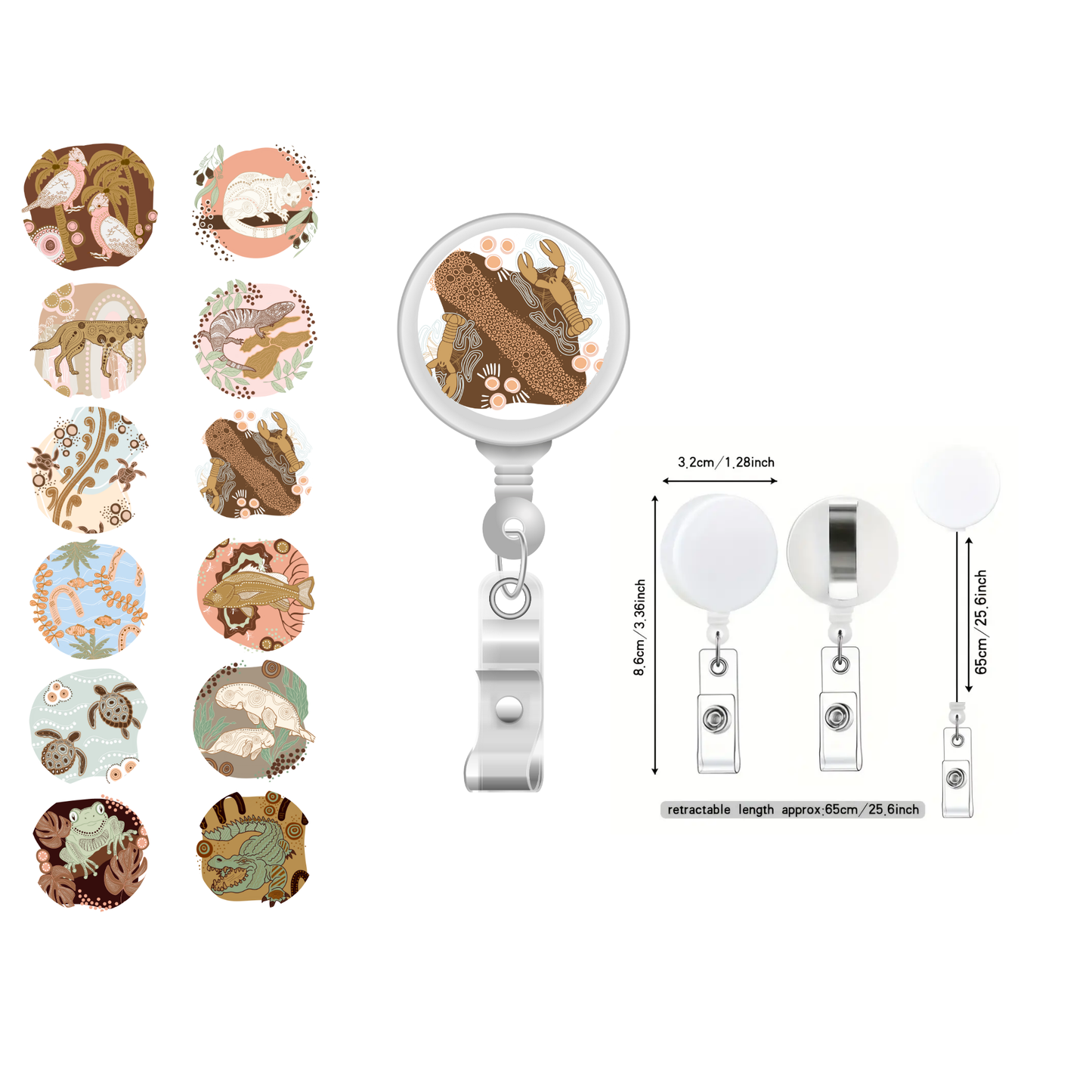 Animal Art ID Reel Badge