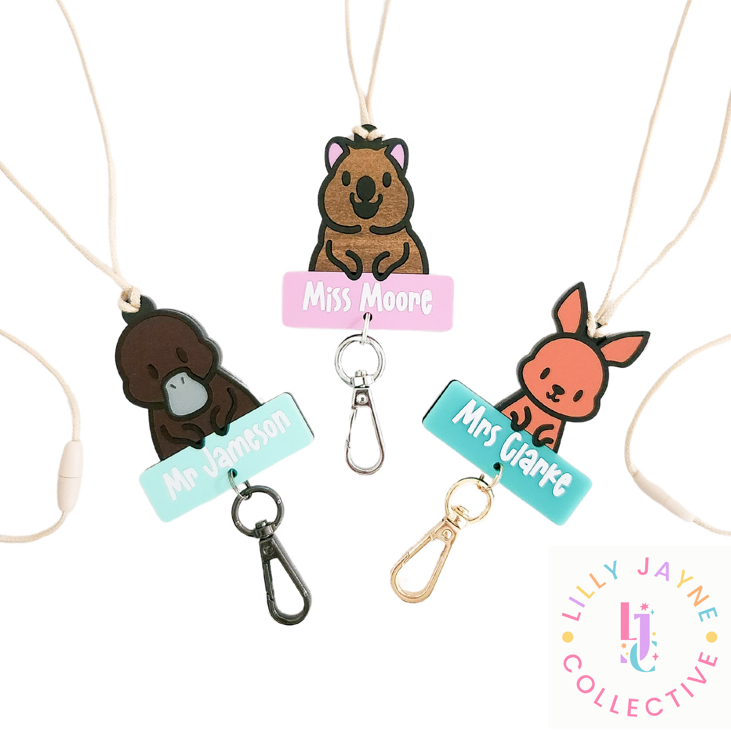 Kiki the Kangaroo Personalised Lanyard