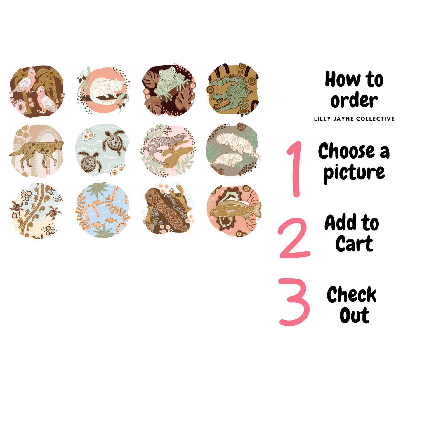 Animal Art ID Reel Badge