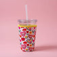 Ellē Nicole Coffee Cup Cover - Floral Love - Iced Drink Sleeve: Small / 16oz