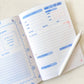 Fleurs on Sunday - Fantasy Dragons Reading Journal | A5 Book Review Notebook