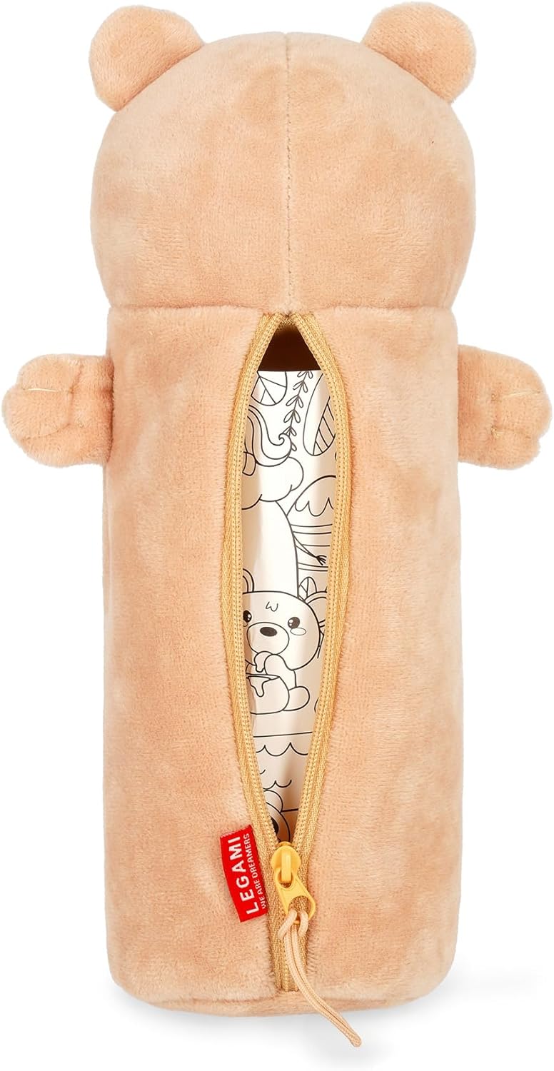 Legami - Plush Pencil Case - Teddy Bear