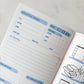 Fleurs on Sunday - Blue Floral Reading Journal | A5 Book Review Notebook