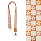 Neutral Retro Flower Lanyard