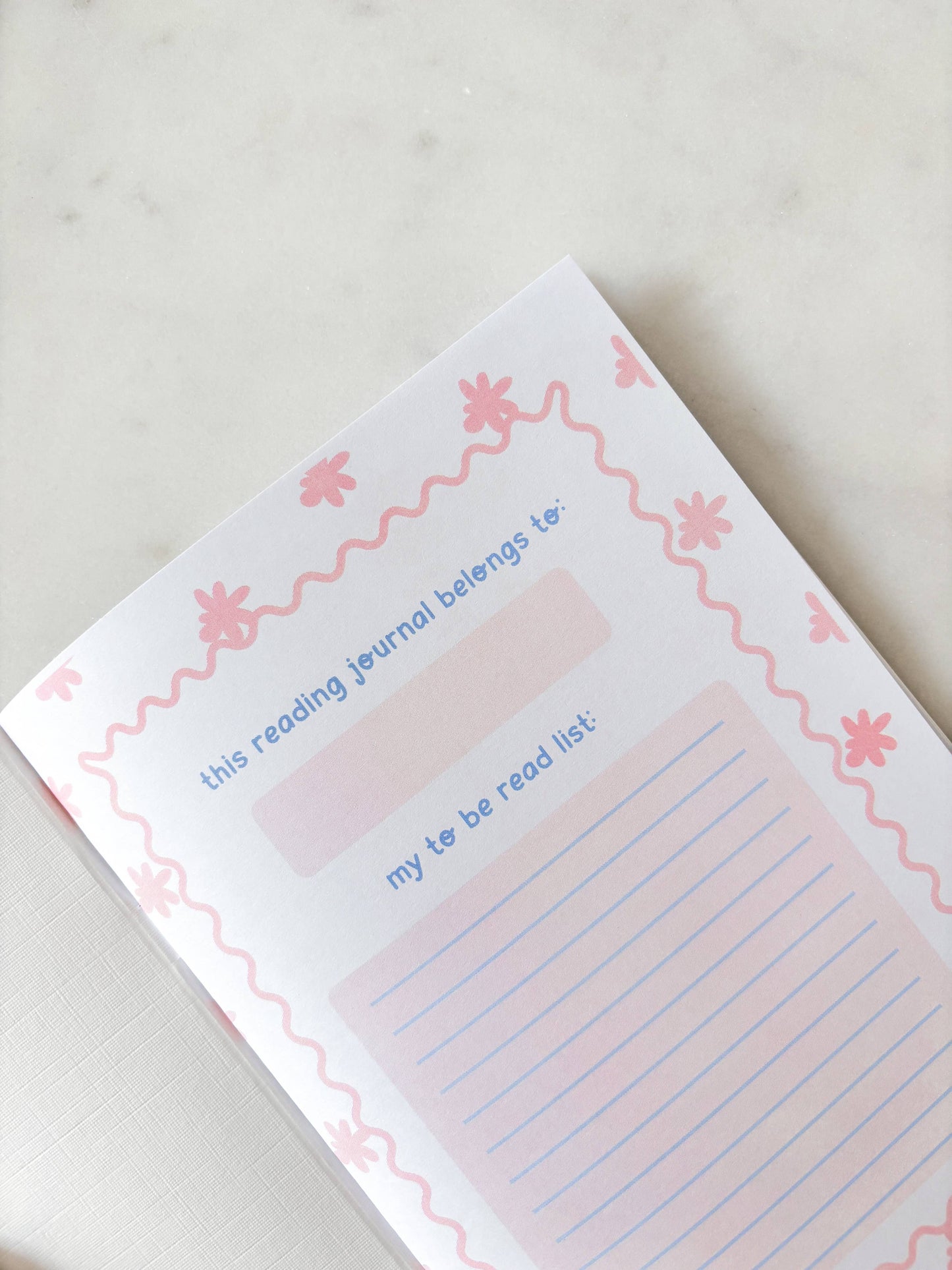 Fleurs on Sunday - I'm Literally Just A Book Girl Journal | A5 Book Review Notebook