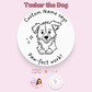Paw-fect work! Personalised Teacher Stamp -Dog