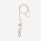 Lanyard with decorative beads on a white background