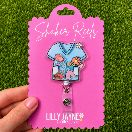 NICU / Neonatal Nurse Shaker Reel Badge