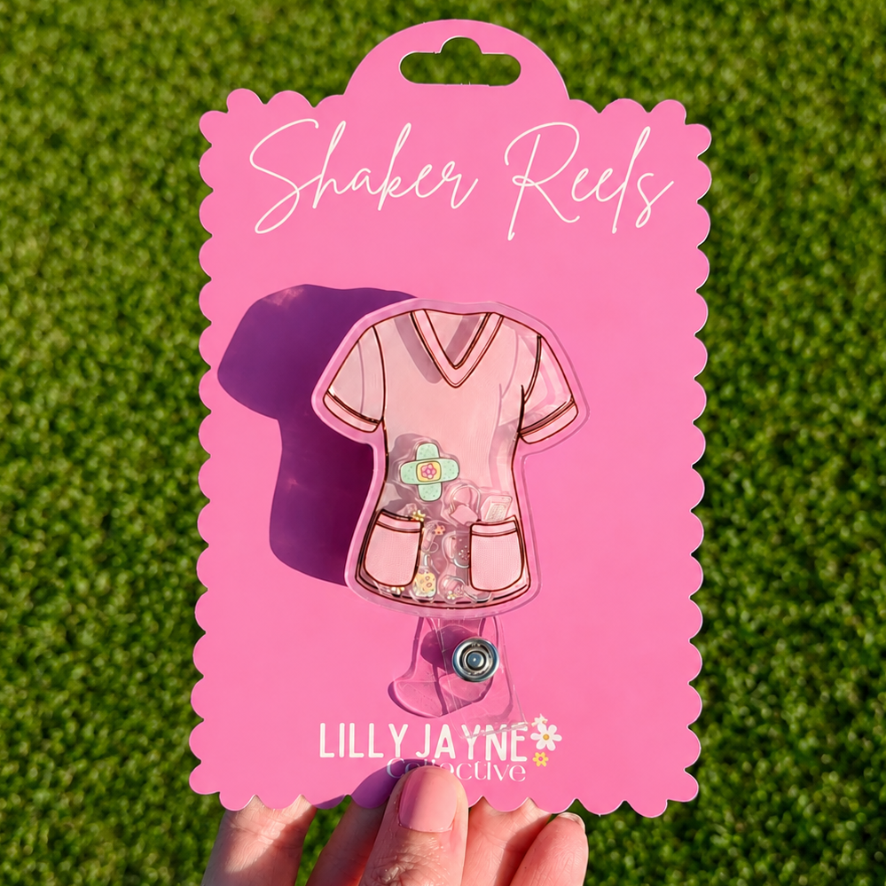 Nurse Shaker Reel Badge