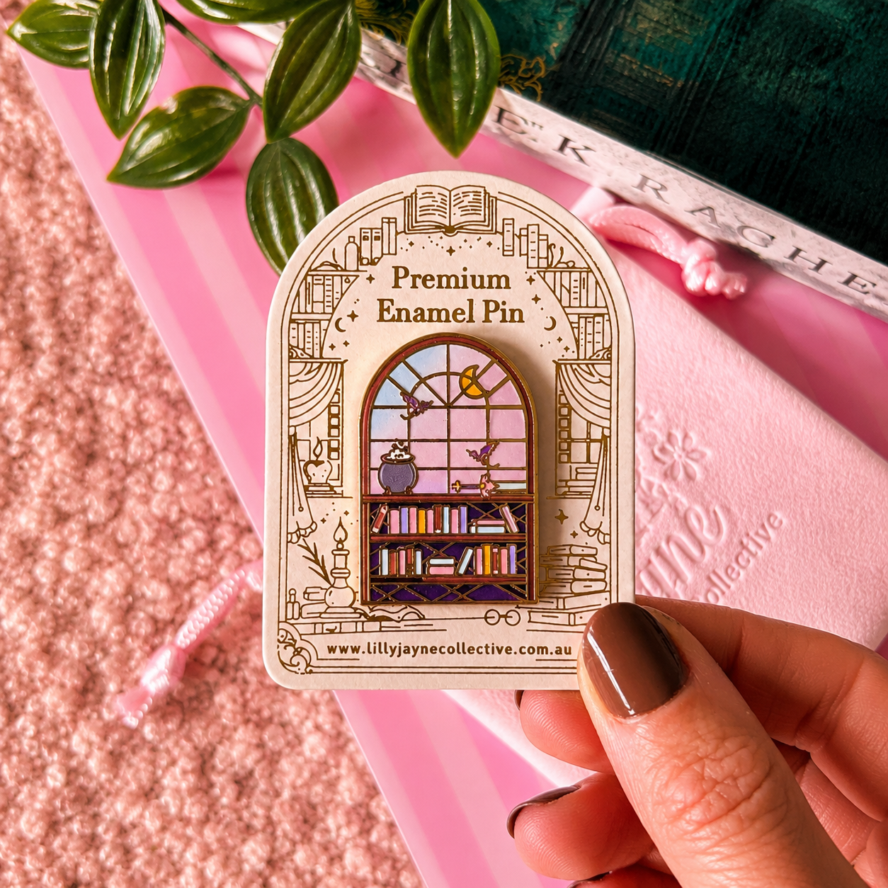 Fantasy Dragon Window | Premium Hard Enamel Pin Collection ✨