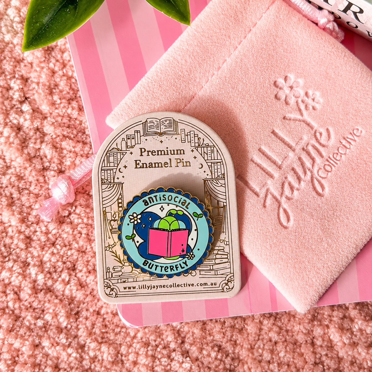 Anti Social Butterfly | Premium Hard Enamel Pin Collection ✨
