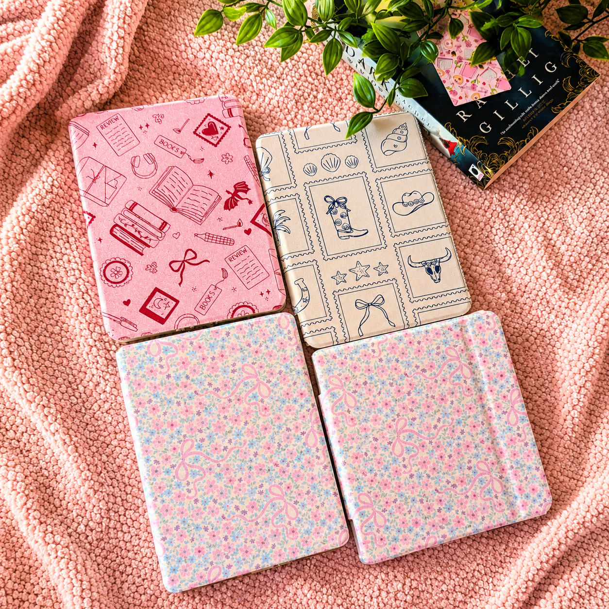 Floral Bow Kindle & Kobo Case | Paperwhite Gen 12, Gen 11 + Kobo Libra Colour