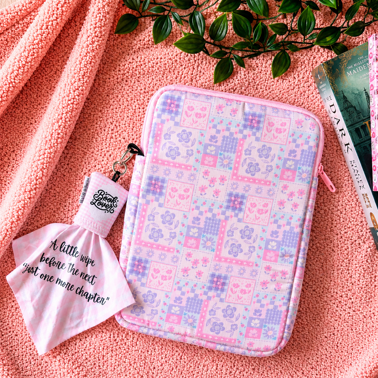 E-reader / Tablet Sleeve / Case / Book Sleeve - Purple Patch