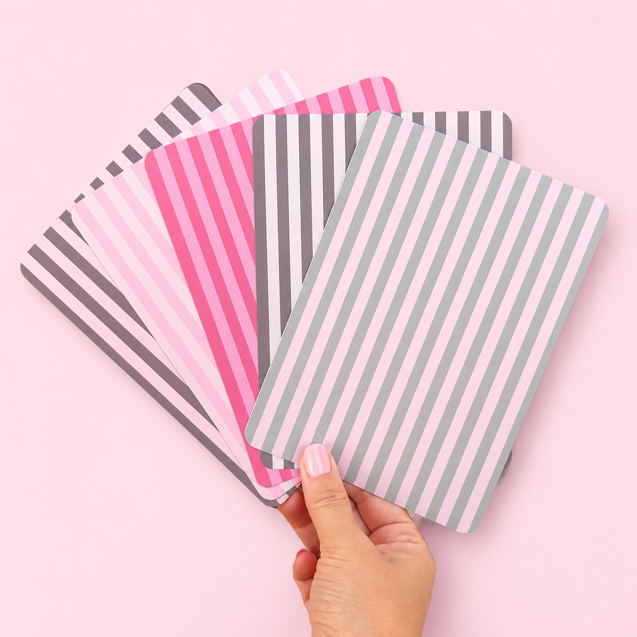 Kindle & Kobo Inserts | Matte Laminated E-Reader Insert - Pink Stripe
