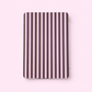 Kindle & Kobo Inserts | Matte Laminated E-Reader Insert - Brown and soft pink stripe