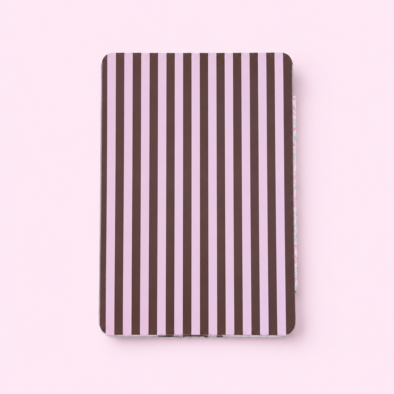 Kindle & Kobo Inserts | Matte Laminated E-Reader Insert - Brown and soft pink stripe